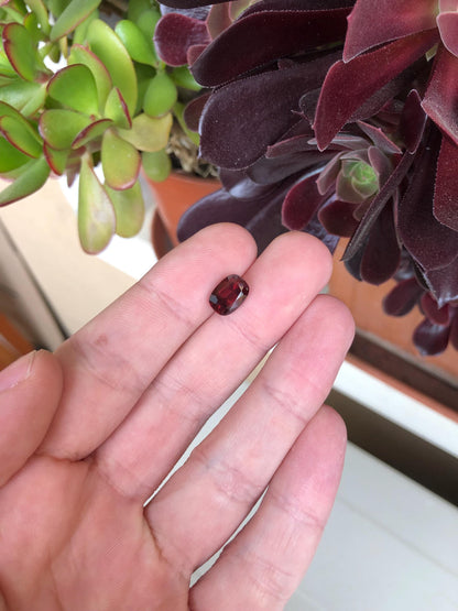 Natural Red Zircon 3.98 ct, Tanzania