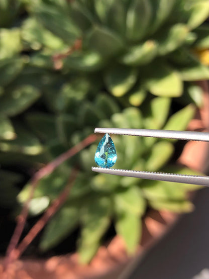 Natural Parti-Color Blue Tourmaline 0.46 ct