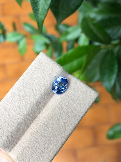 Zaffiro Ceylon 100% naturale 2.01 Ct