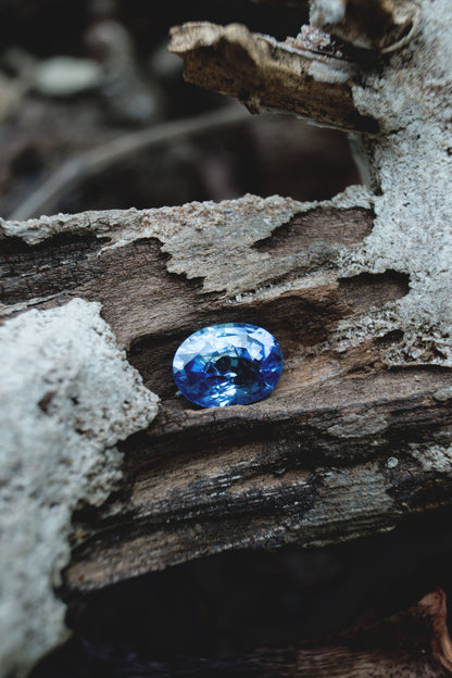 Zaffiro Ceylon 100% naturale 2.01 Ct
