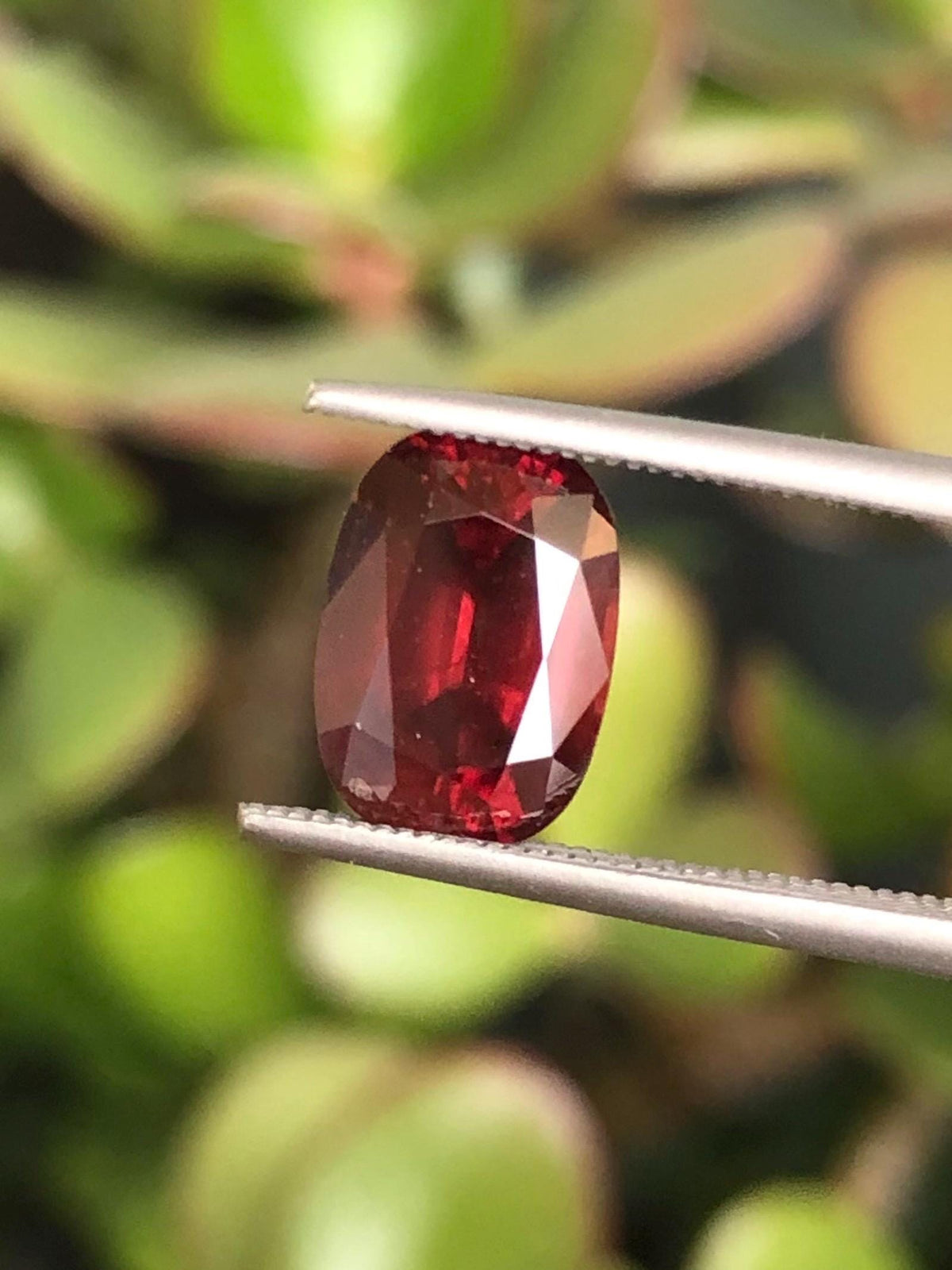 Natural Red Zircon 3.98 ct, Tanzania