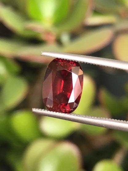Natural Red Zircon 3.98 ct, Tanzania
